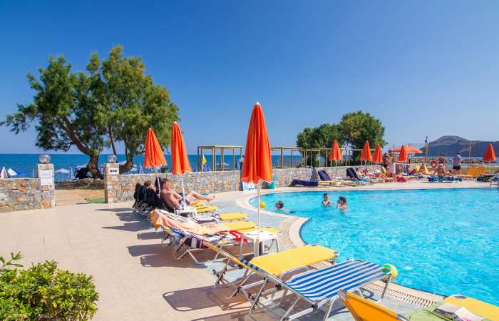 Villa Platanias poolområde