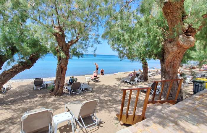 Stranden ved hotellet
